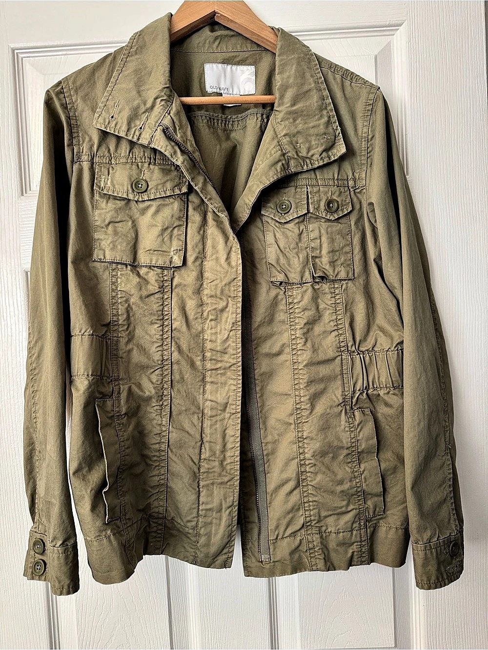 Old Navy Cotton Utility Jacket in Green Size Large. 100% cotton.